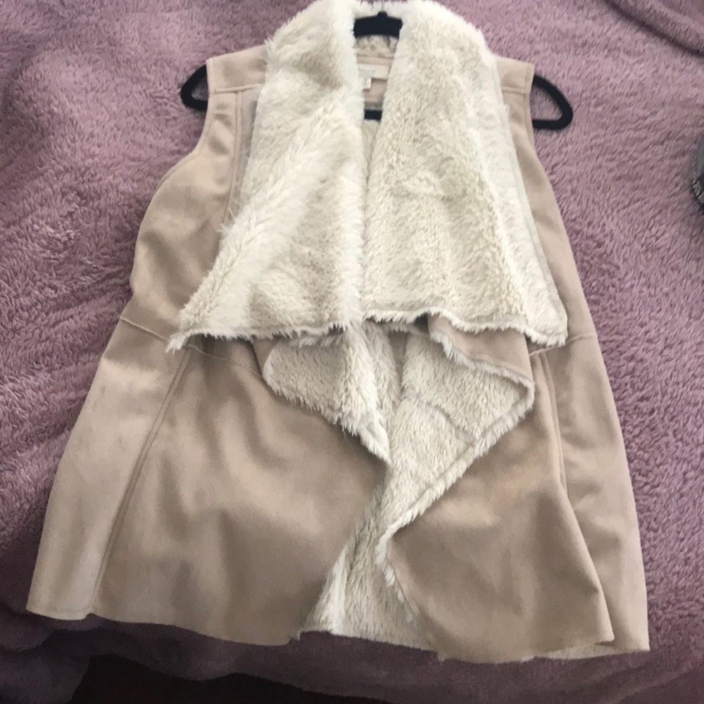 Faux fur vest